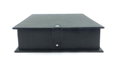 3-er Cuvette Leder/Holz<br/>schwarz